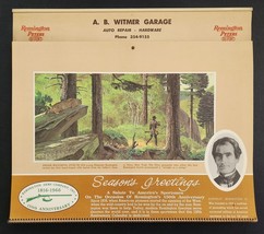 1966 vintage AB WITMER GARAGE farmersville pa CALENDAR cars gun remingto... - £50.80 GBP