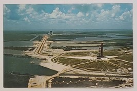 Postcard John F Kennedy Space Center NASA Aerial View 38A Pad Apollo Sat... - $5.75
