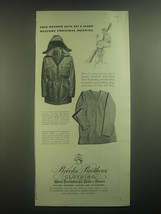 1945 Brooks Brothers Ad - Pile-Lined Cold Weather Jacket and Chamois Shirt - £14.44 GBP