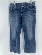 Maurices Women&#39;s Heavy Stitch Blue Jeans Size 5/6 Short 2% Spandex Stretch - $15.88