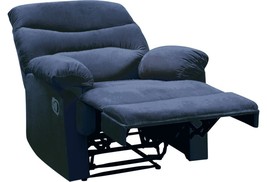 ACME Arcadia Recliner (Motion) in Blue Woven Fabric - £343.45 GBP