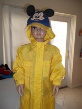 Mickey Mouse Raincoat w/Hood-Child's Size:Small&Hat w/Ears-Size:Youth One Size - $16.99