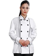 Restaurant Unisex chef coat Uniform Voll Ärmel Polycotton Jacke Mantel F... - £41.41 GBP+