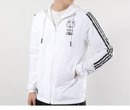 Adidas Star Wars Stormtrooper Neo White Black Hoodie Thin Windbreaker Jacket - $52.00