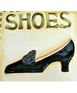 American Atelier At Home Plaque 5472 Earthenware Shoes 9&quot; Sq Decor - £9.58 GBP