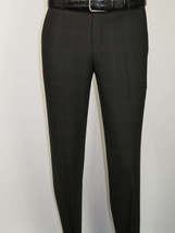 Men Suit BERLUSCONI Turkey Italian Wool 180's Single Breasted 623-01 Black Plaid image 11