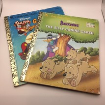 Vintage Little Golden Book Lot 2 Disney Talespin Ghost Ship Darkwing Duck Canine - £15.61 GBP