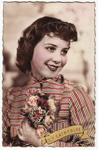 Beautiful Romantic Woman vintage real photo postcard, Retro Glamour 1930s-40s - £3.92 GBP