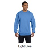 New  Champion 2X 50/50 Eco Smart Crew Neck Sweatshirt Light Blue - £7.77 GBP