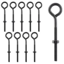 Wright Products Eye Bolt, 10-Pack, 4 Inch X .25 Inch, Heavy-Duty,, Matte Black - £26.88 GBP