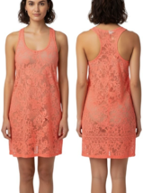 Miken Junior/Women Crazy Coral Crochet Racerback Swimsuit Cover Up Dress... - $17.99