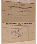 Antique Standard Oil Receipt from September 30 1912 Emphemera  - £10.11 GBP