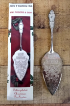 WM. Rogers &amp; Son Silverplated Christmas Pie Server - $9.99