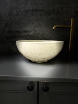 V_5 Ivory cream color bathroom Sink | Concrete Sink | Vessel Sink | Wash... - $409.00