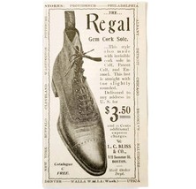Bliss Regal Gem Cork Style Shoes 1897 Advertisement Victorian Fashion AD... - $372.61 MXN