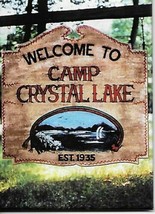 Friday the 13th Movie Camp Crystal Lake Sign Refrigerator Magnet NEW UNUSED - £3.17 GBP