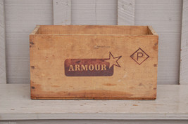 Old Vintage Antique Primitive Armour Wood Wooden Box Argentina Country D... - $44.54