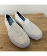 Keds Draper James Women&#39;s Double Decker White Eyelet Slip On Sneaker Siz... - $38.29 CAD