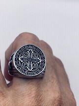 Vintage San Bernardino Ring Edelstahl Glücksbringer Wachssiegel - £31.13 GBP