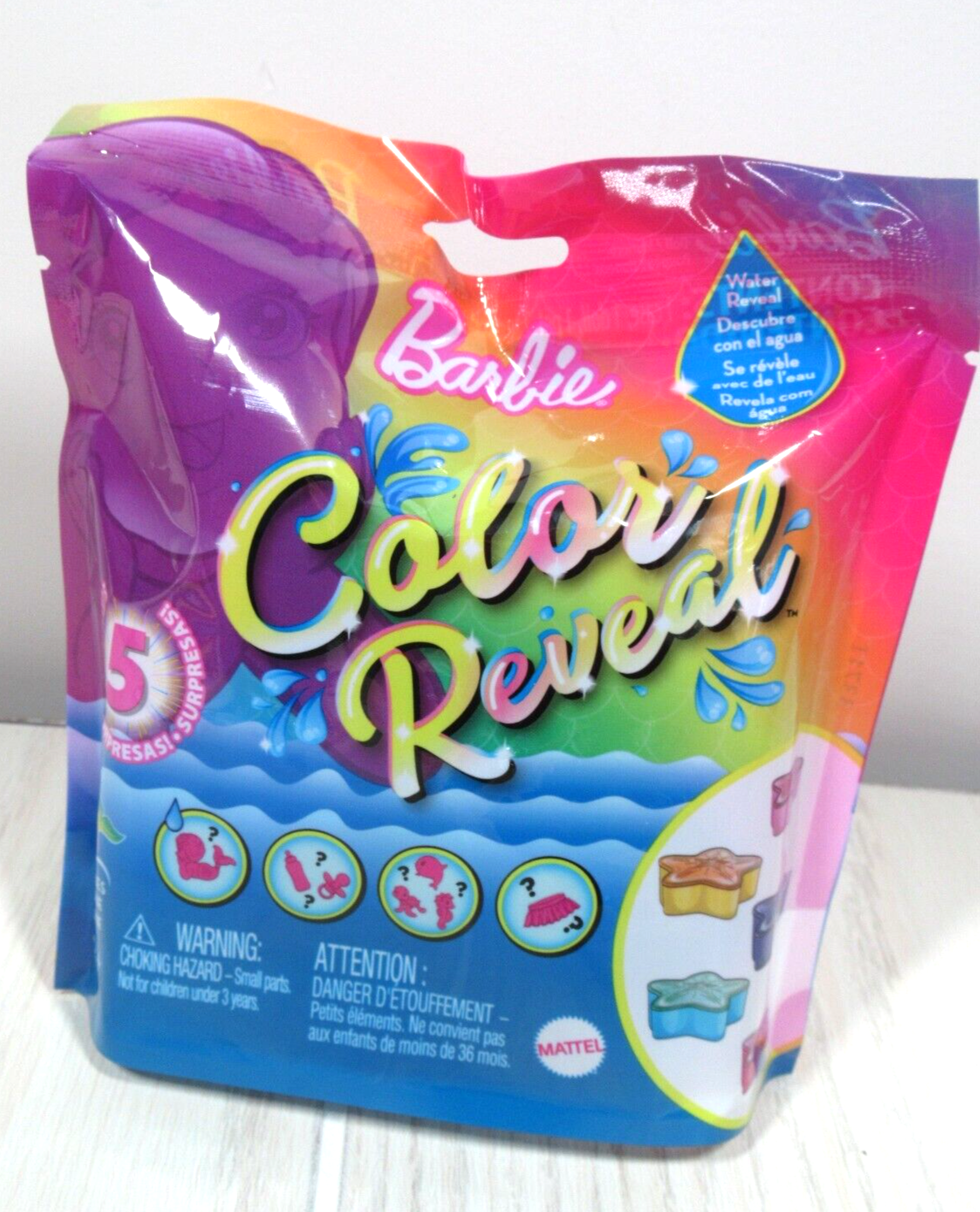 Barbie Color Reveal Mermaid Series with 5 Surprises New sealed mini doll