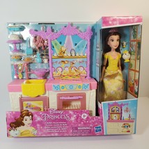 Disney Princess Belle Royal Kitchen Fashion Doll Playset New Hasbro Mrs Potts - $23.04