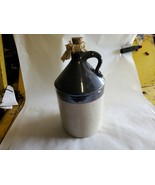  Vintage Unmarked Brown &amp; Cream Colored Stoneware Jug     - $918.34 MXN
