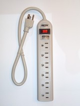 6 Outlets Power Strip Surge Protector Supressor with Safety Circuit Breaker - £4.46 GBP
