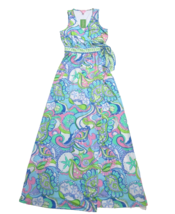 NWT Lilly Pulitzer Bellina Wrap Maxi in Conch Republic Stretch Jersey Dr... - £116.66 GBP