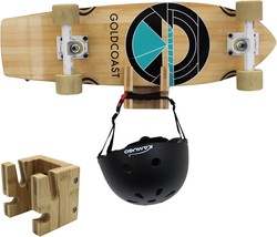 Cor Surf Skateboard And Snowboard Wall Mount | Bamboo Skateboard Rack Wi... - £27.51 GBP