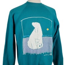 World Wildlife Fund Polar Bear Sweatshirt Large Artex 50/50 Made in USA ... - £34.37 GBP
