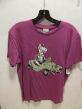 Men&#39;s Guys Wesc Skeleton Horse In A Car Purple S/S Tee T Shirt New $36 - £14.17 GBP