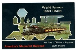 1880 Train Postcard Hill City South Dakota - £7.64 GBP