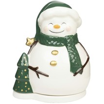 Snowman Oil or Wax Warmer Christmas Winter Fragrance Aromatherapy White ... - $914.85 MXN
