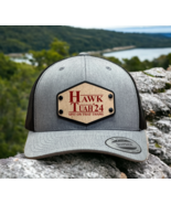 Hawk Tuah, Spit on that Thang, 24 Funny Trucker Hat Cap with Wood/Leathe... - $23.99