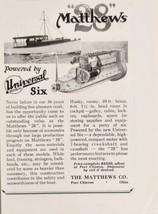 1928 Print Ad Matthews 28-FT Cruiser Boats Universal Six Motor Port Clinton,OHIO - £10.59 GBP