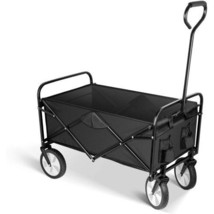 Heavy Duty Folding Portable Hand Cart with Removable Canopy, 8\&#39;\&#39; Wheels - £70.61 GBP