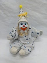 Clown In Moon Star Pajama Outfit 7&quot; Figurine - $35.63