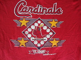 Vintage MLB St. Louis Cardinals 90's 1992 red T shirt Adult size L - £13.17 GBP