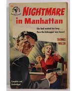 Nightmare in Manhattan by Thomas Walsh 1951 Bantam Book 895 - £3.98 GBP
