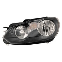 Headlight For 2010-14 Volkswagen Golf Left Driver Side Black Housing Cle... - £236.10 GBP