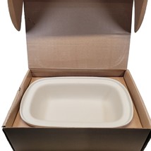 Pampered Chef Family Heritage Stoneware Rectangular Lid Bowl Pan Cookware #1435 - £47.16 GBP