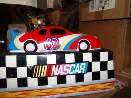 #63 nASCAR LARGE COOKIE JAR CONTAINER - $74.25