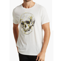 John Varvatos Men&#39;s Short Sleeve Skull Outline Sketch Graphic Crew T-Shi... - £50.45 GBP