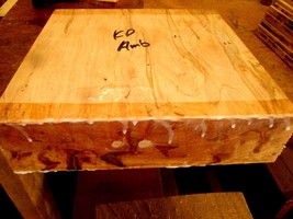 BEAUTIFUL KILN DRIED AMBROSIA MAPLE BOWL BLANK TURNING LUMBER WOOD 8 X 8... - $26.68