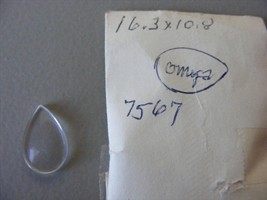 Vintage Omega Crystal 7567  16.3 x 10.8 NOS - $551.17 MXN
