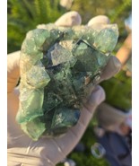 Green Cubic Fluorite Crystal Natural Mineral Specimen (GCL06) - $68.22 CAD