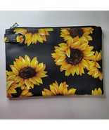 Oversized Clutch Bag Sunflowers Handle Zipper Large - £21.16 GBP