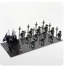 13pcs Castle Knights figures with Weapons AX Black Building Block toy Fi... - £21.96 GBP