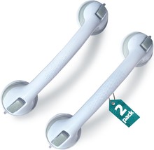 2 Pack Shower Grab Bars - Gemroom 16.5 Inch Grey Suction Bar Handles For - £25.76 GBP