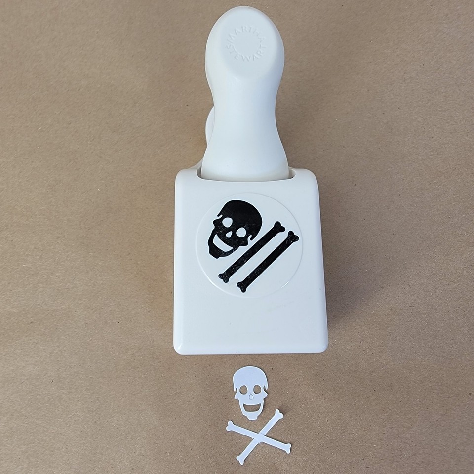 SKULL &amp; BONES by Martha Stewart Halloween Double Punch Skeleton Grim Rea... - $27.71